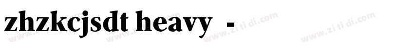 zhzkcjsdt heavy下载字体转换